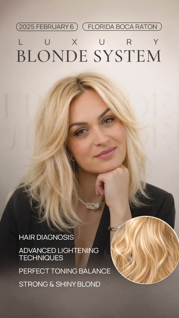 Luxury Blonde System masterclass — Boca Raton, February 2025